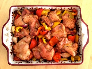 Sticky tray-baked chicken