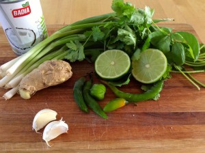 Green Curry Ingredients