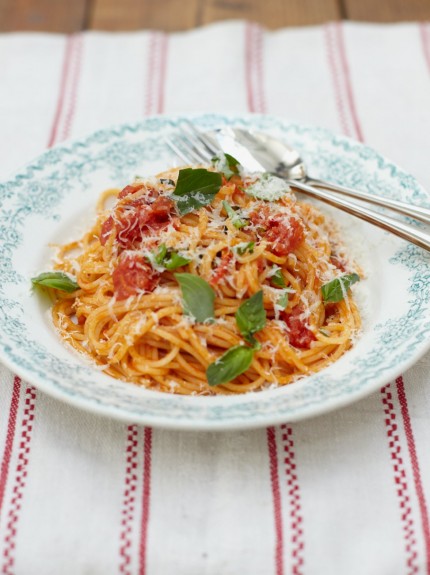 Jamie's tomato spaghetti: one of the favourites of Food Revolution Day 